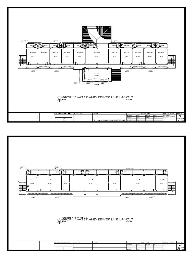 Storm Water and Sewer Line Layout | PDF | Stormwater | Storm Drain