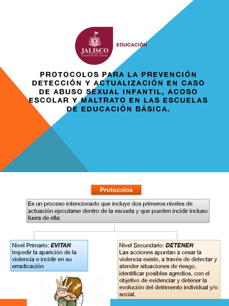 Protocolo de Prevención y Actuación Escolar | PDF | Abuso infantil ...