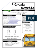 1 Grade Gazette: The Week of August 19 - August 23
