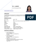 Marifel Faith C. Jardin: Resume