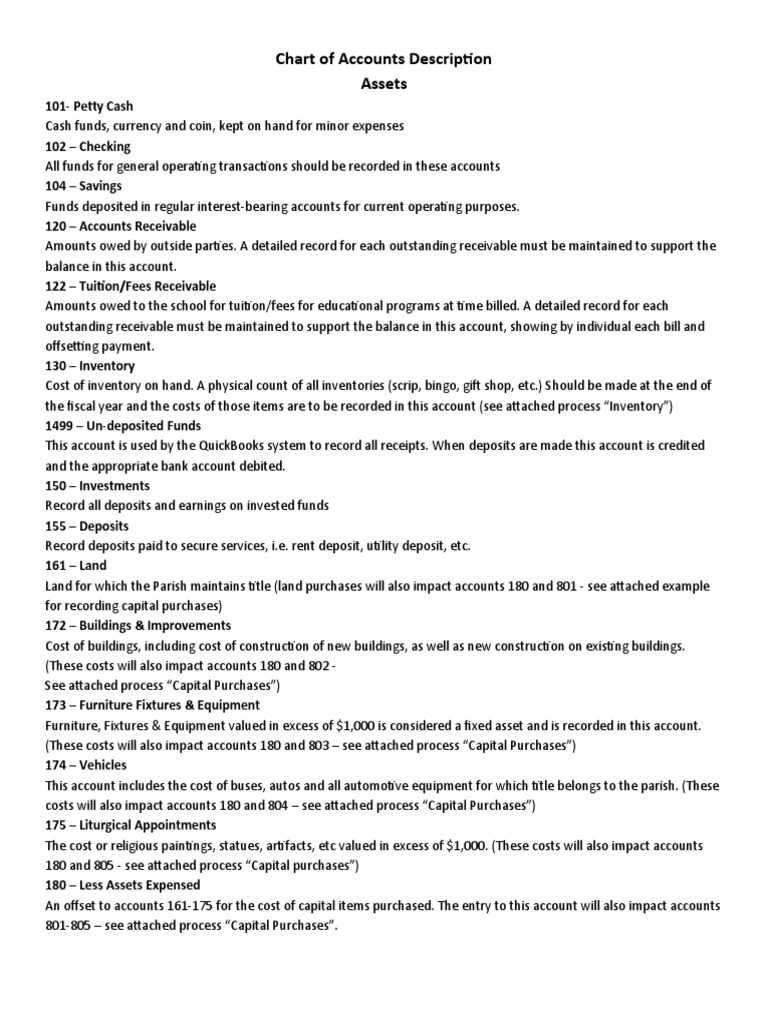 Chart of Accounts for Nonprofits | PDF | Expense | Deposit Account
