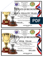 Certificate Intrams 2018