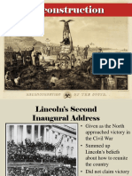 American Reconstruction Slides, AP United States History PDF