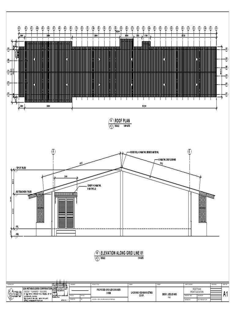 Broiler Farm Design Plans | PDF | Truss | Building