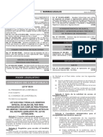 Ley Que Crea y Regula El Beneficio Especial de Salida Del Pa Ley N 30219 1107378 1 PDF