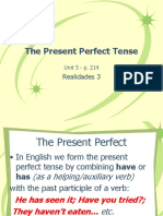 The Present Perfect Tense: Realidades 3