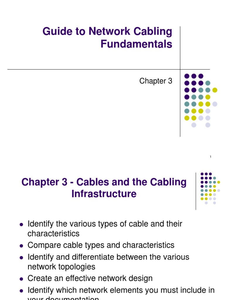Guide To Network Cabling Fundamentals | PDF | Network Topology ...