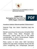 Sambutan HUT RI 2019 Menristekdikti Final