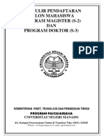 Formulir Program Pascasarjana UNIMA