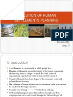 Evolution of Human Settlement Planning