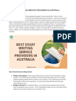 Best Essay Writing Service Providers in Australia