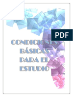 Condiciones Basicas para El Estudio