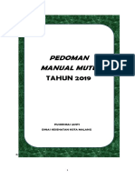 Pedoman Manual Mutu 2019