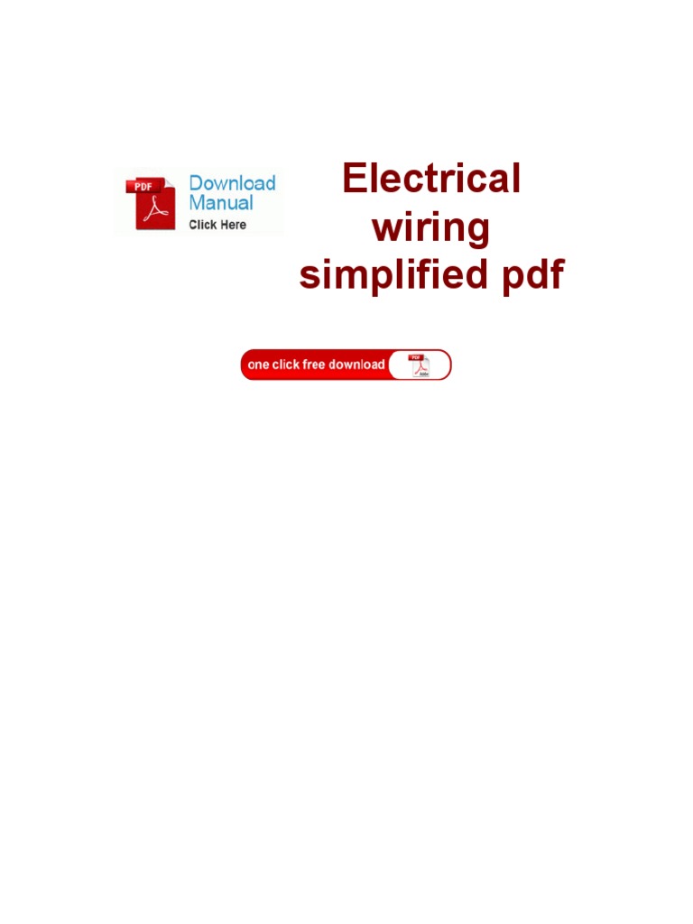 Electrical Wiring Simplified PDF Download Free PDF Smartphone