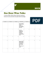 One Hour Wine Talks: Broaden Your Wine Knowledge in October