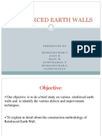 Reinforced Earth Walls: Presented by Mohankumar.P Ajay.R Raju.M Gowthaman.V Mohankumar.L Vazhviniyan