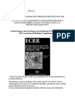 Boletín 58 - Publicación en Español Del Libro RECOMENDACIONES DEL ECRR, 2003