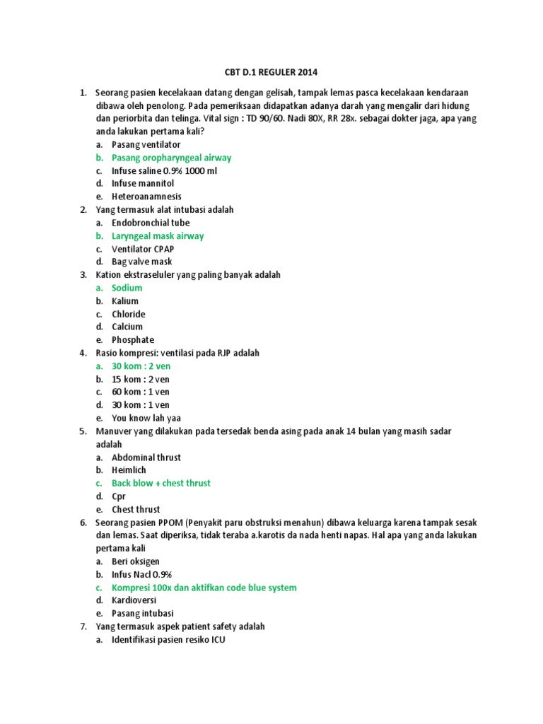 Contoh Soal Cbt Pdf