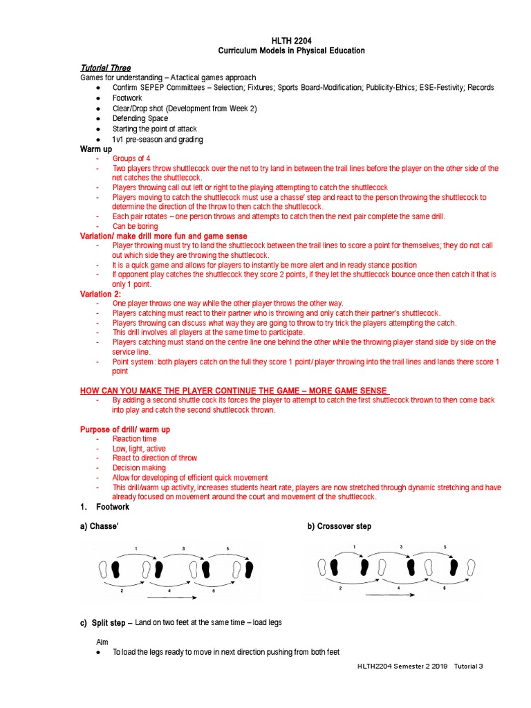 Hpe 2204 Tutorial 3 19 | PDF | Sports | Athletic Sports