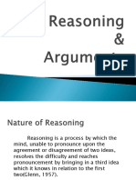 Reasoning and Arguments