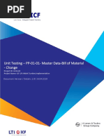 S4HANA UT PP 01 02 Master Data Change Bill of Material V1.0