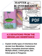 4.2 Deviations From The Mendelian Inheritance