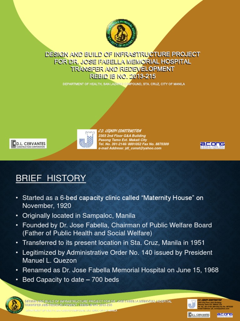 Fabella Hospital Redevelopment Project | PDF | Makati | Manila