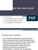 Wakalah Dan Ijarah