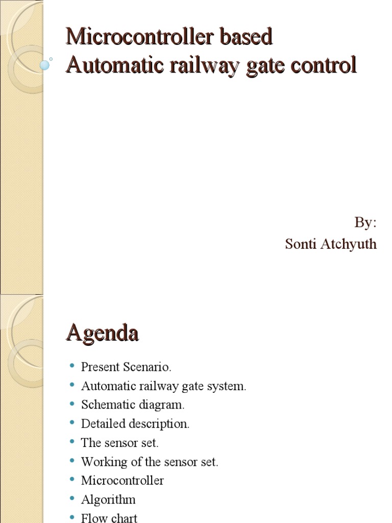 Microcontroller Based Automatic Railway Gate Control | PDF | Sensor ...