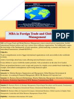 MBA in Foreign Trade and Global Business Management