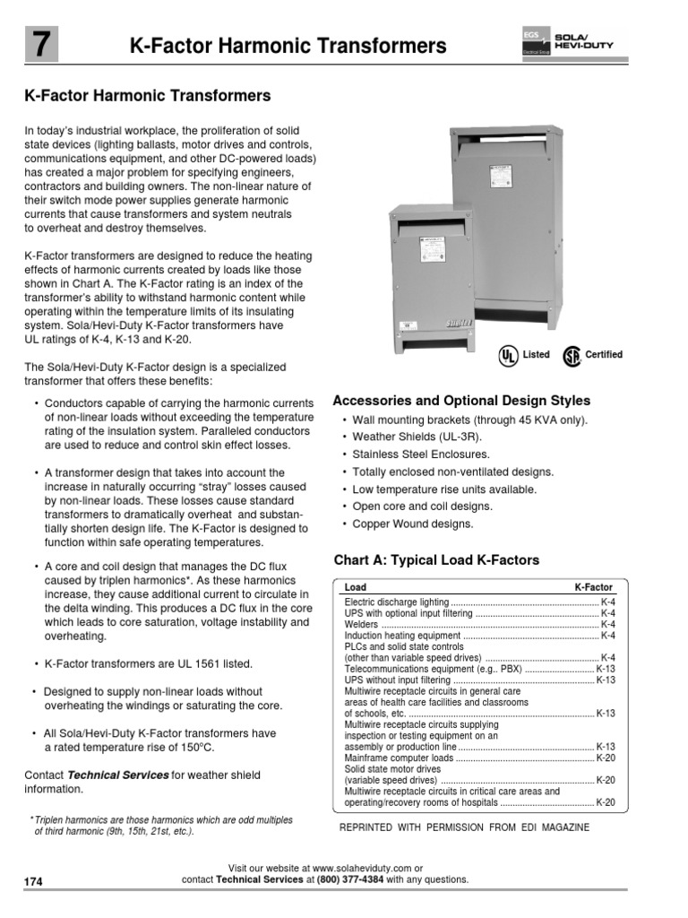 KFactor | PDF | Transformer | Electric Motor
