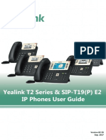 Yealink T2 Series - T19 (P) E2 IP Phones User Guide - V8220