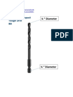 " Diameter: Hex Shank Impact Tough Drill Bit