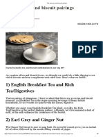 English Best Tea and Biscuit Pairings