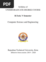 Computer Science and Engineering: Syllabus of Undergraduate Degree Course