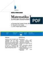 Modul Matematika I (TM2)