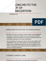 Approaches To The Study of Globalization