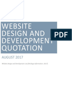Website Design and Development Quotation PDF
