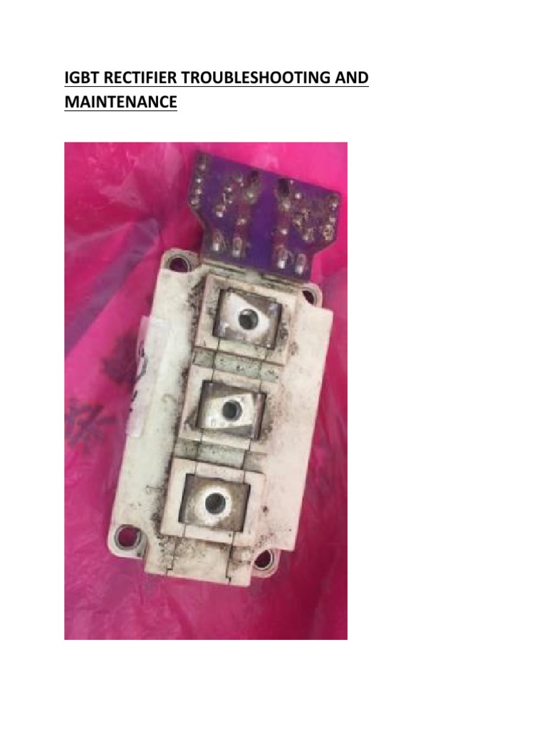 Igbt Rectifier Troubleshooting and Maintenance PDF | PDF