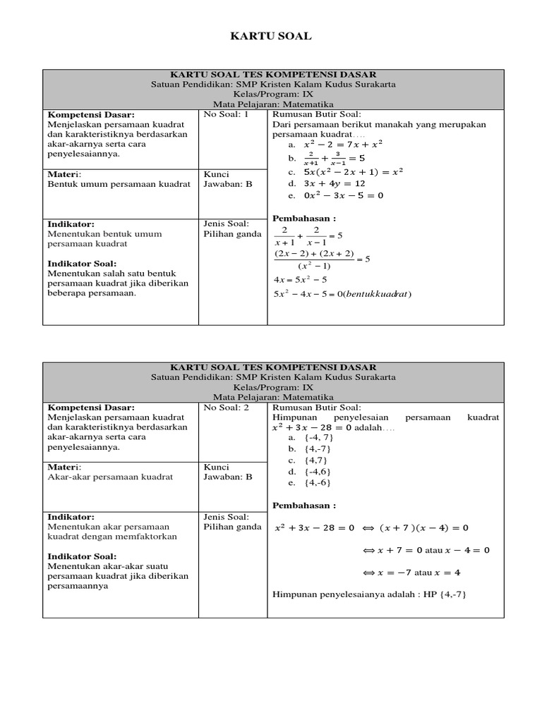 5 2 Kartu Soal Revisi