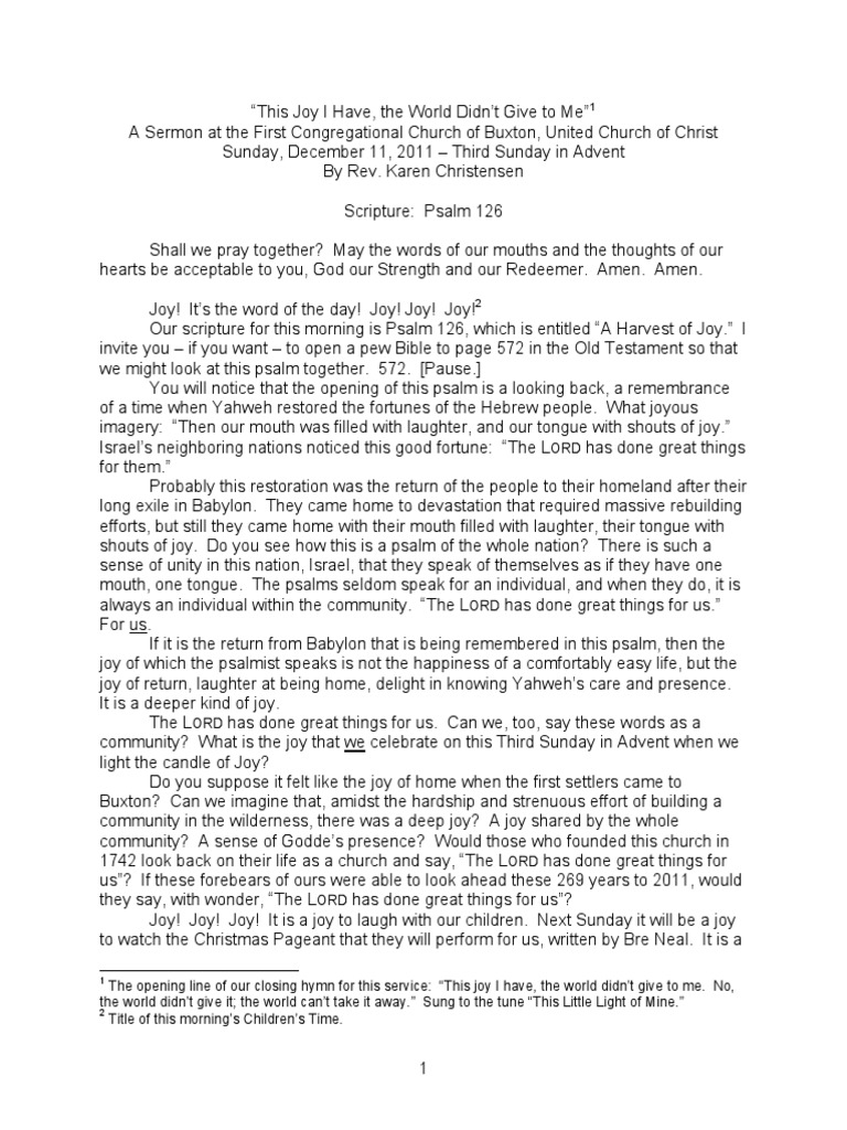 Scripture This Joy That I Have