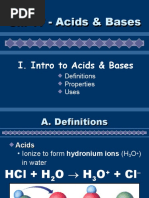 Ch. 17 Acids & Base