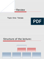 Grammar Review: Topic One: Tenses
