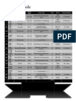 Schedule (1st Year College)