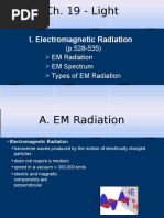 Ch. 19 - Light: I. Electromagnetic Radiation