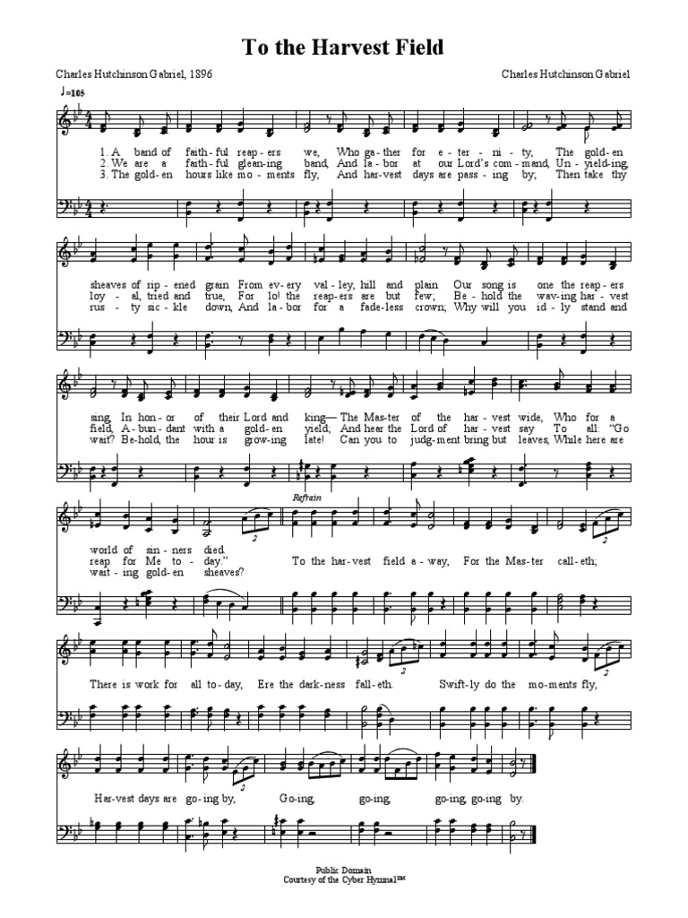 To The Harvest Field PDF