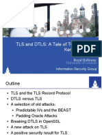 TLS and DTLS: A Tale of Two Protocols Kenny Paterson: Information Security Group