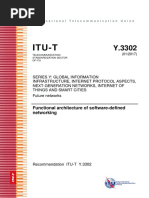 Itu-T: Functional Architecture of Software-Defined Networking