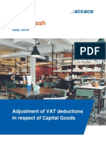 Adjustment of VAT deductions in respect of Capital Goods | News Flash