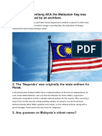 Malaysia's Flag, National Anthem Origins and Other Historical Facts